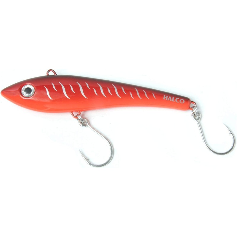 Halco MAX 220 Bibless Minnow #R18 Red Tiger, 8 2/3″, 6oz