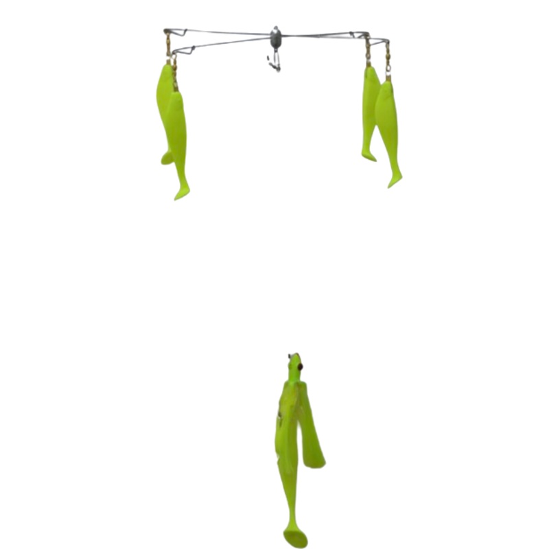 Blue Water Candy 4-Arm Umbrella with Parachute, 24″, 4 oz, Chartreuse