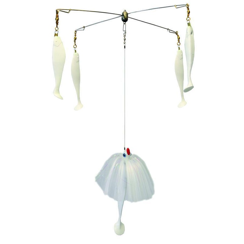 Blue Water Candy 4-Arm Umbrella with Parachute, 4 oz, White