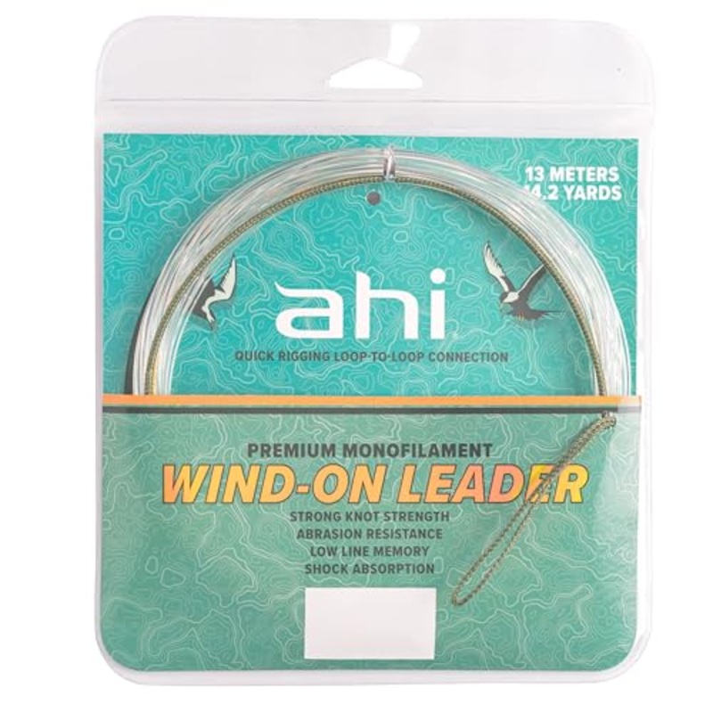 Ahi WIND-ON Mono Leader 400LB – 14.2yards 13meters