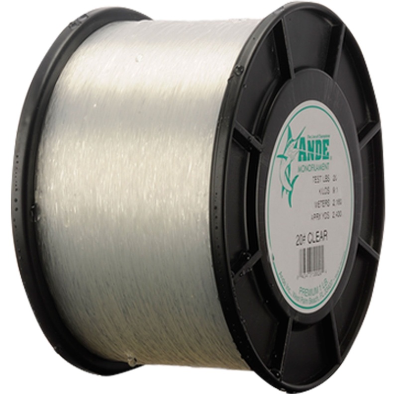 Ande Premium Mono Line 1lb Spool 100lb 500yd Clear