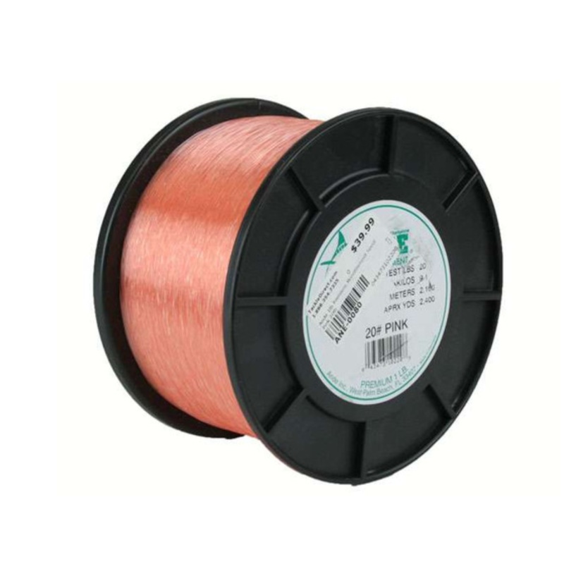 Ande Premium Mono Line 1lb Spool 20lb 2400yd Pink