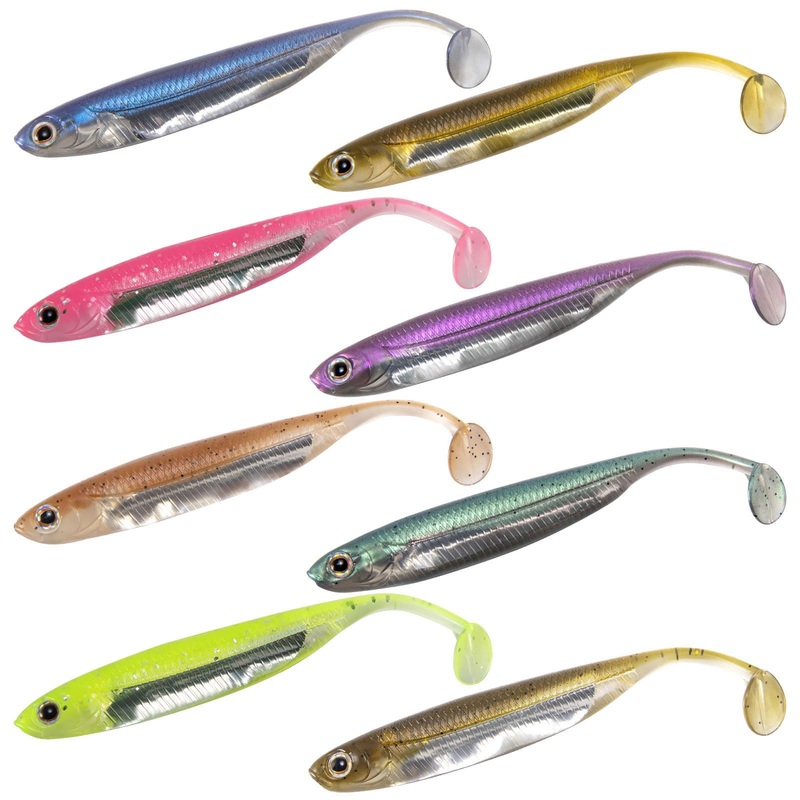Dr.Fish Paddle Tail Soft Swimbaits 2.7”-4.7” Blue 2.7”/70mm (6 pack)