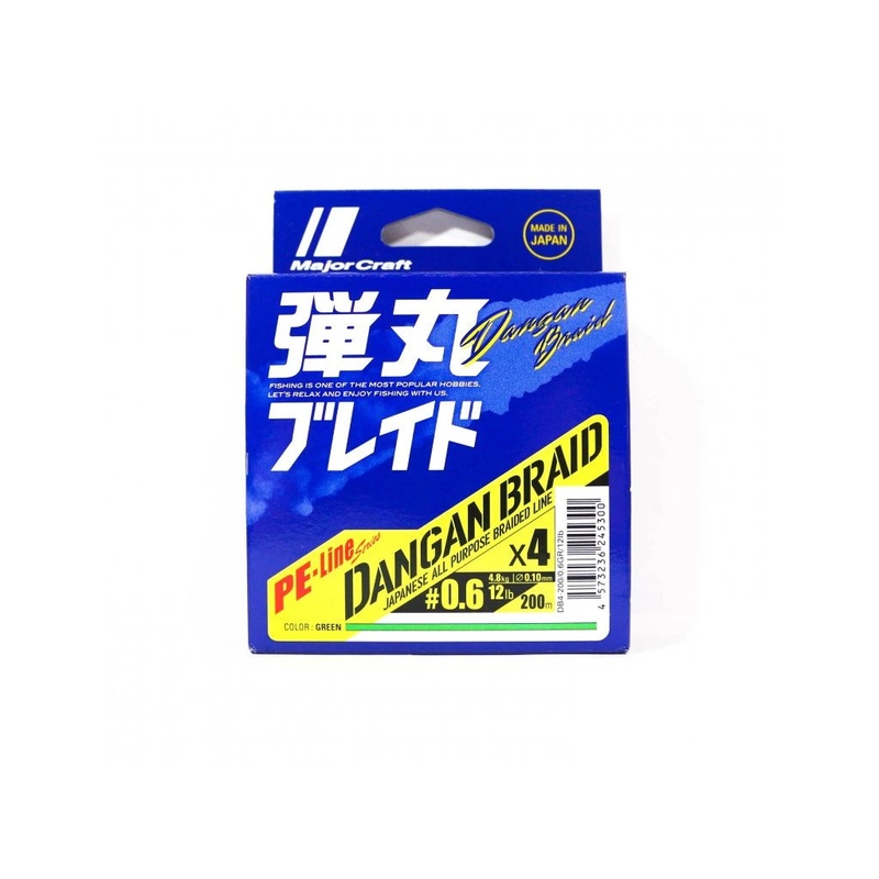 Major Craft Dangan Braid 4X 164yd Green 12lb