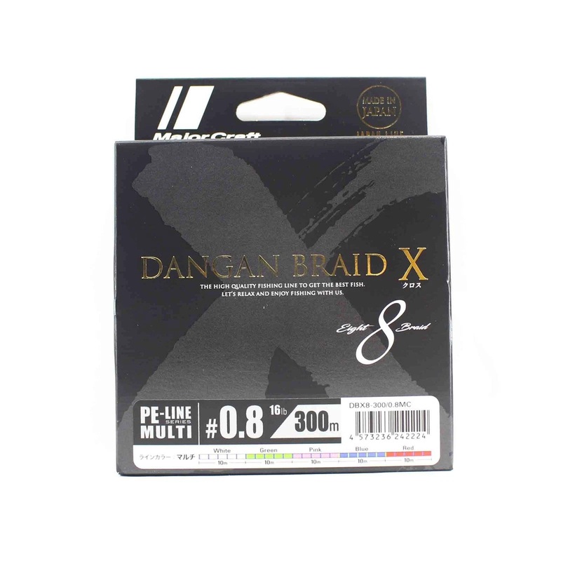 Major Craft Dangan Braid X Line X8 328yd Multi 16lb