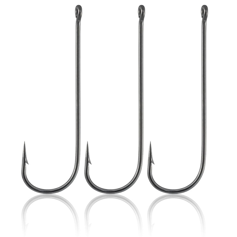 Dr.Fish 100pcs Aberdeen Hooks #12 to 2/0 #12