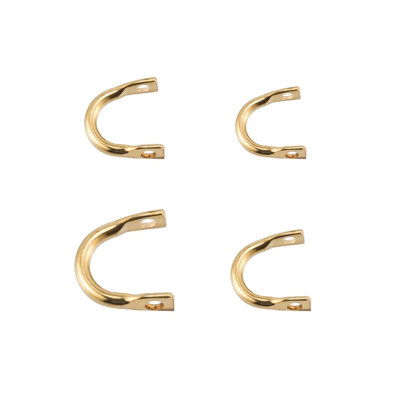 Dr.Fish 100pcs Spinner Clevis Easy-Spin 0.22in*0.17in Brass