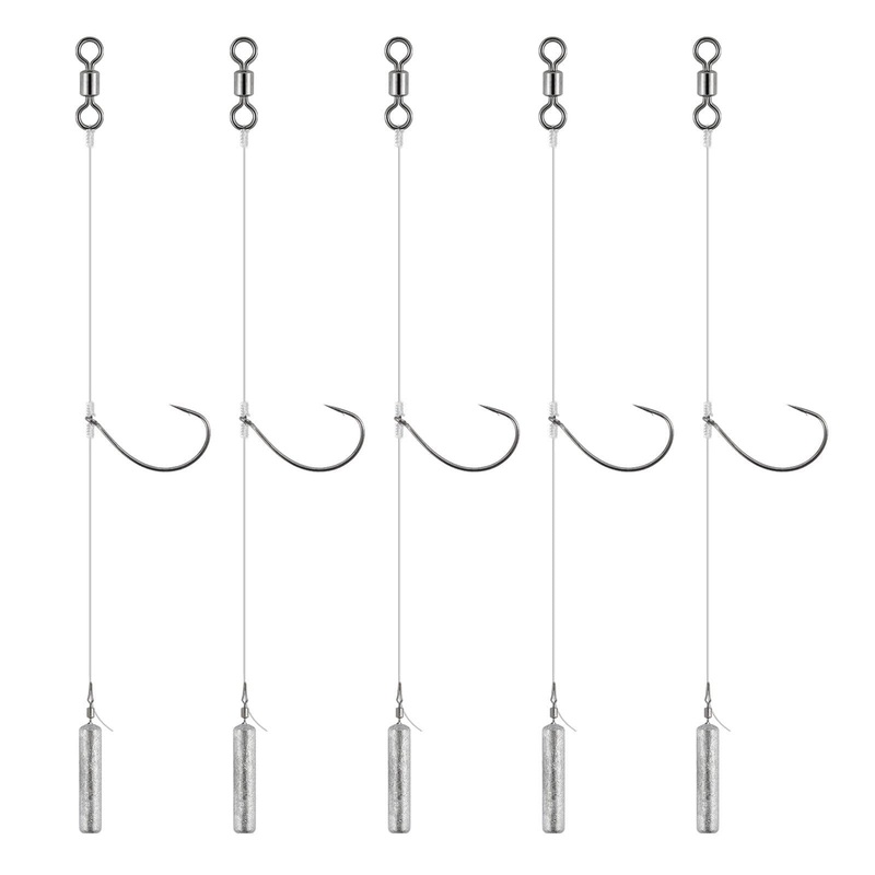 Dr.Fish 10pcs Ready Tied Drop Shot Rigs 3.5g