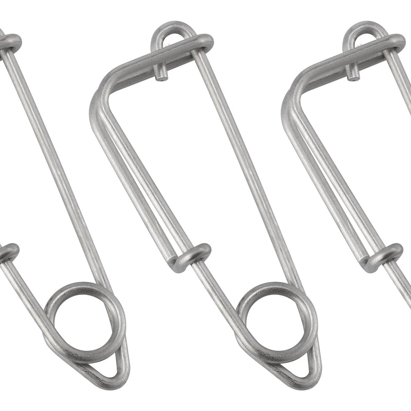 Dr.Fish 10pcs Sliver Trotline Clips 48mm/1-9/10in