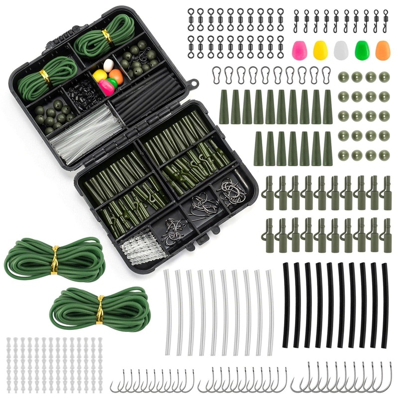 Dr.Fish 278pcs Carp Fishing Tackles Kit Green & Green