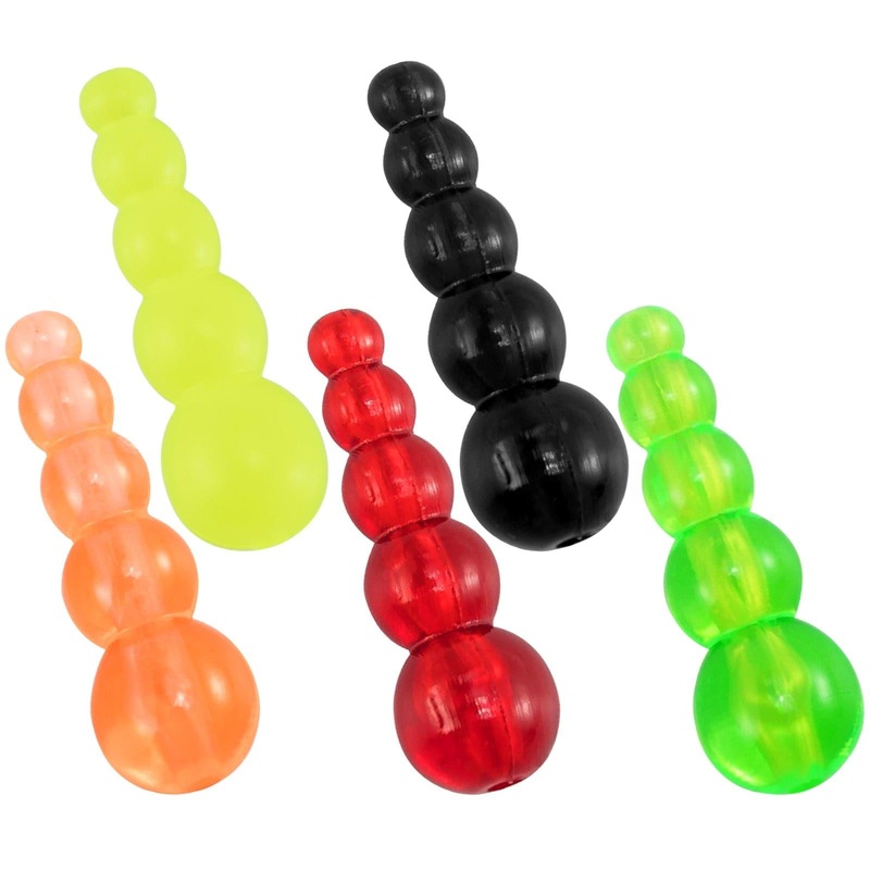 Dr.Fish 50pcs Fishing Stacked Beads 0.71” Orange
