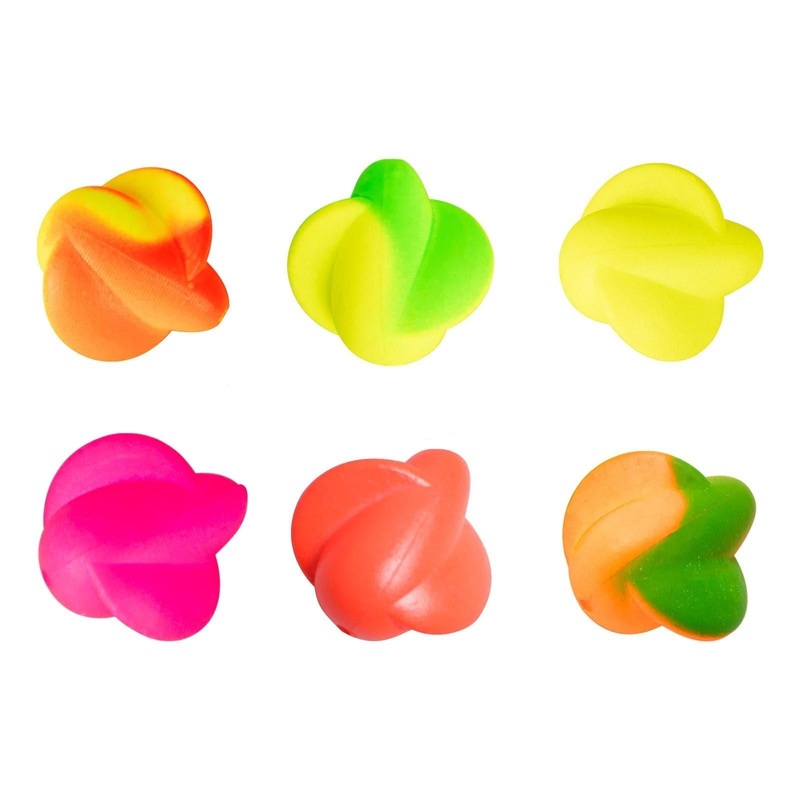 Dr.Fish 60pcs Spin Foam Floats 0.66” Green