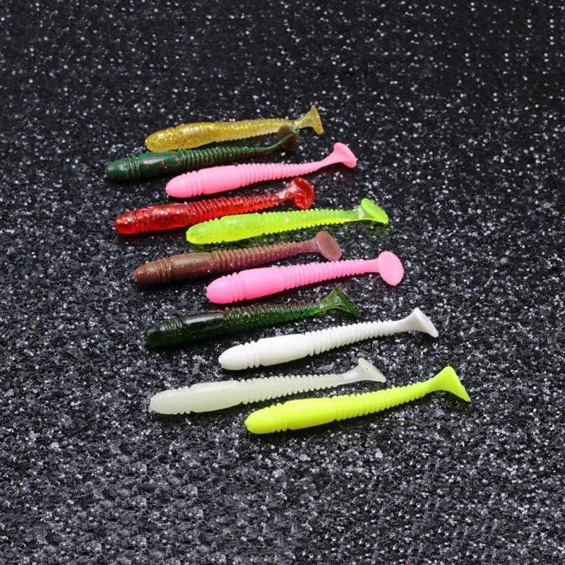 Dr.Fish 10/20pcs Soft Screw Swimbaits 2”-2.9” 2”/50mm (20pcs) 1