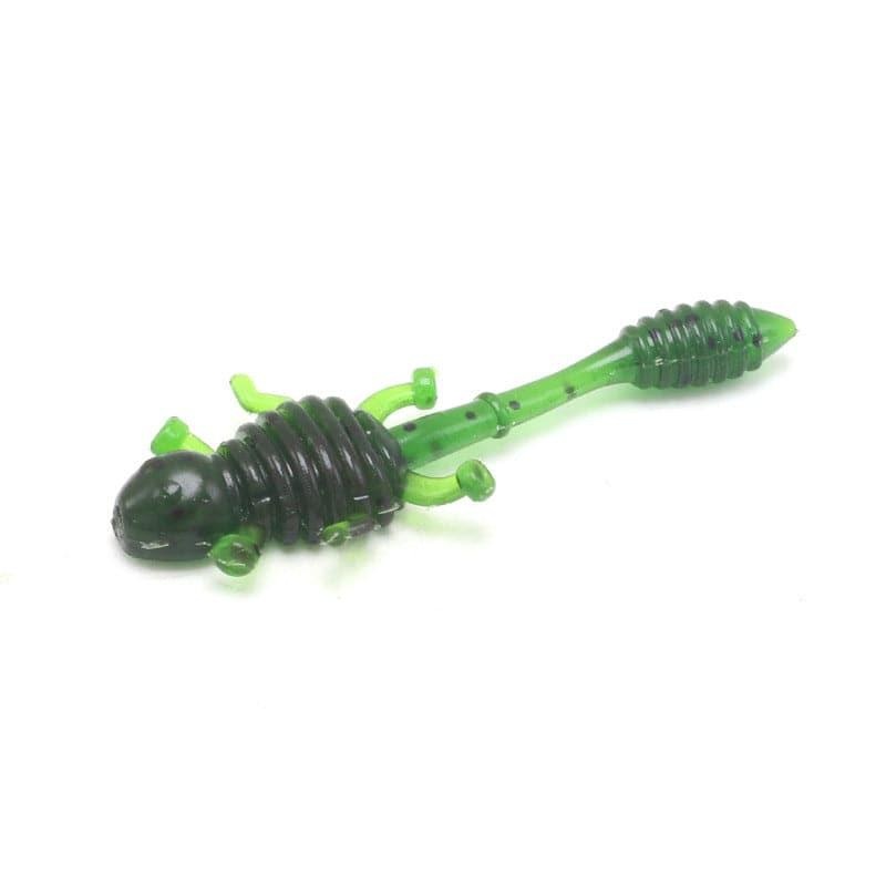 Dr.Fish 15pcs Soft Plastic Tadpoles 1.97” 001 Green