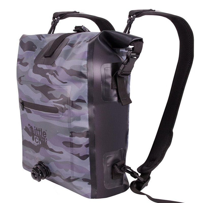 Dr.Fish 25L Dry Bag Backpack Gray Camo