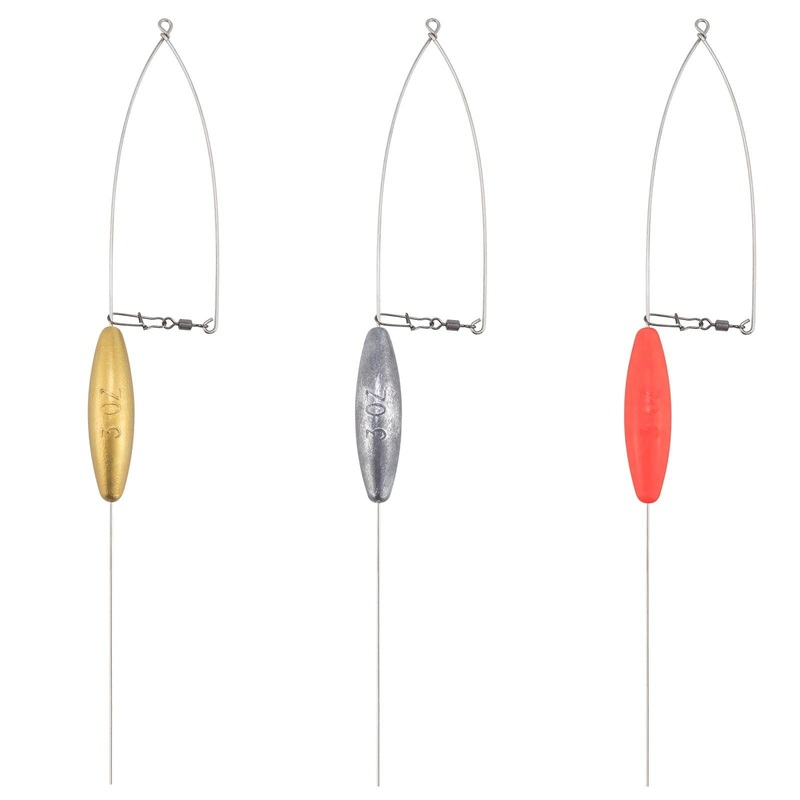 Dr.Fish 4pcs Bottom Bouncers for Walleye Rig Red 1/2oz (14g)