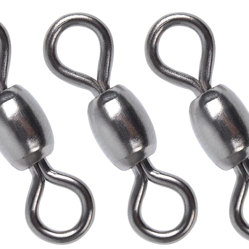 Dr.Fish 50pcs Barrel Swivels 30-165lb #10 – 30lb