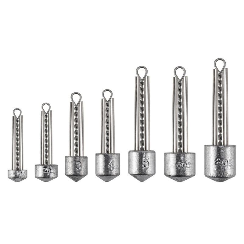Dr.Fish 5pcs Spider Sinker Weights 1 to 8oz 1oz/28g