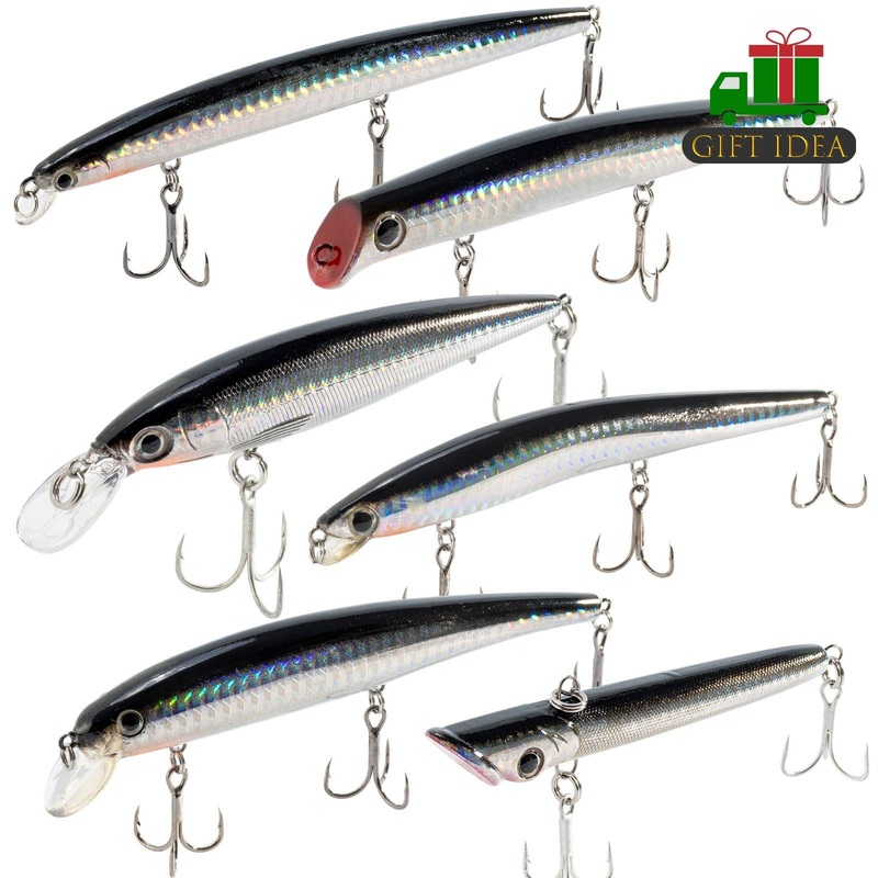 Dr.Fish 6pcs Minnow Lures Kit 6 pcs Mix