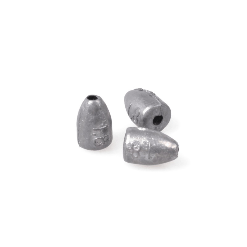 Dr.Fish Bullet Lead Weights 0.06 to 0.35oz 0.06oz (50 pack)