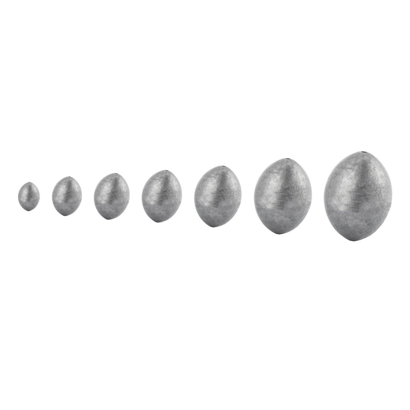 Dr.Fish Egg Sinkers Premium Lead 1/8 to 3oz 1/8oz (50pcs)