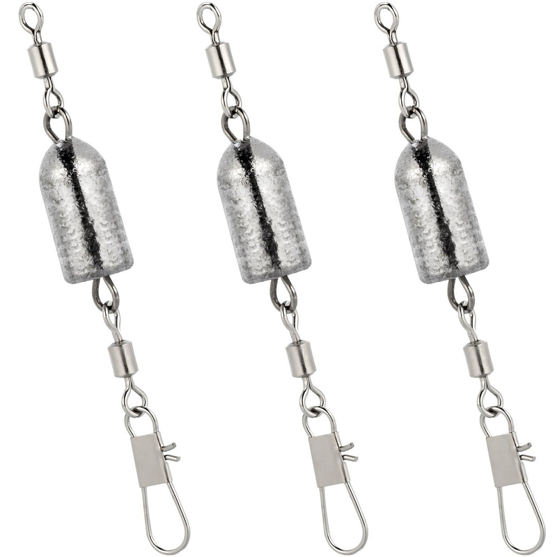 Dr.Fish Weighted Swivel Snap 3/10oz-1/2oz 3/10oz (8g) 10 pcs