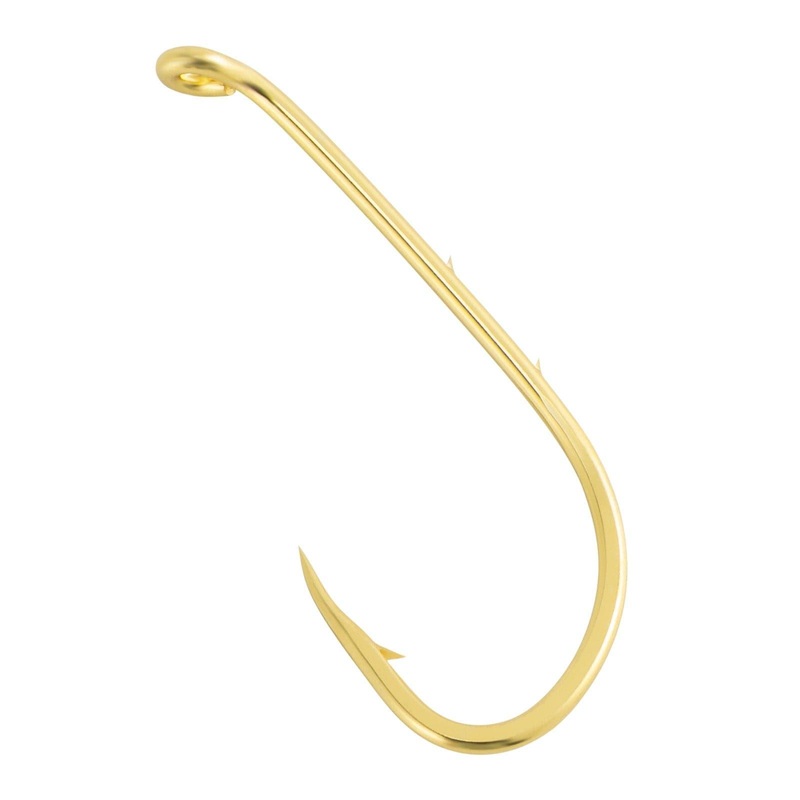 Dr.Fish  100pcs Baitholder Golden  Hooks  #1to5/0 #1