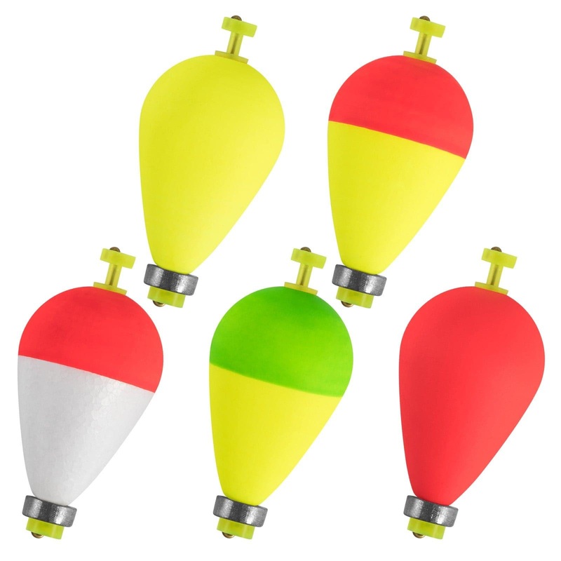 Dr.Fish 10pcs Pear Shape Fishing Float  7/32-1/3oz Red 6.1g (7/32oz)