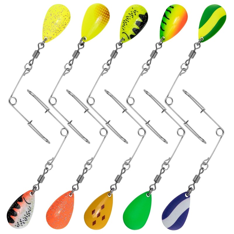 Dr.Fish 10pcs Spinnerbait Arms #2 Blade Color C