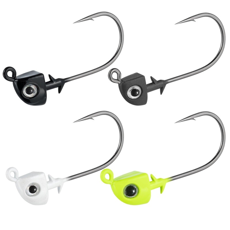 Dr.Fish 10pcs ungsten Swimbait Jig Heads  1/8-3/8oz 3.5g 1/8oz plumbeous