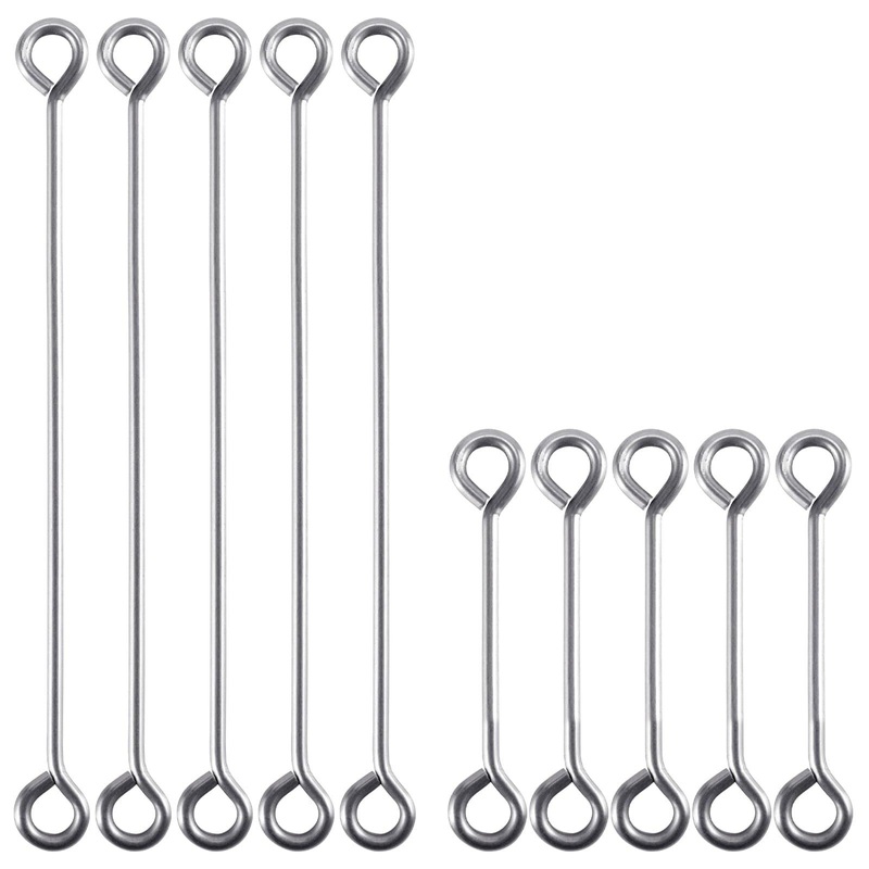 Dr.Fish 20/30/100 pcs Longtail Lead Loop Wires   2”  4” 2”/5cm 20pcs