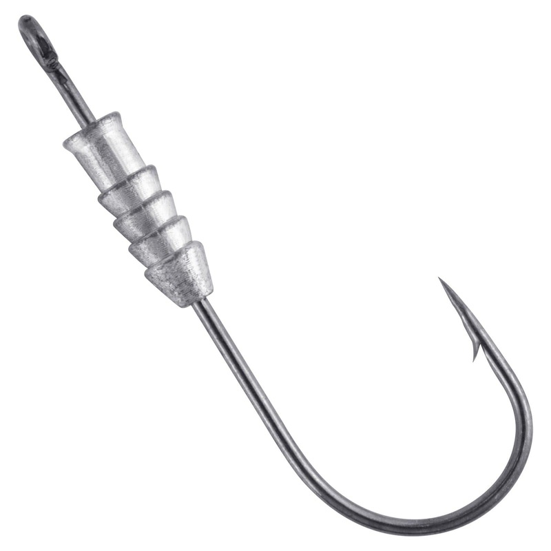 Dr.Fish 20pcs Fishing Weighted Worm Hooks (0.075oz-1/4oz) 4g 1/8oz