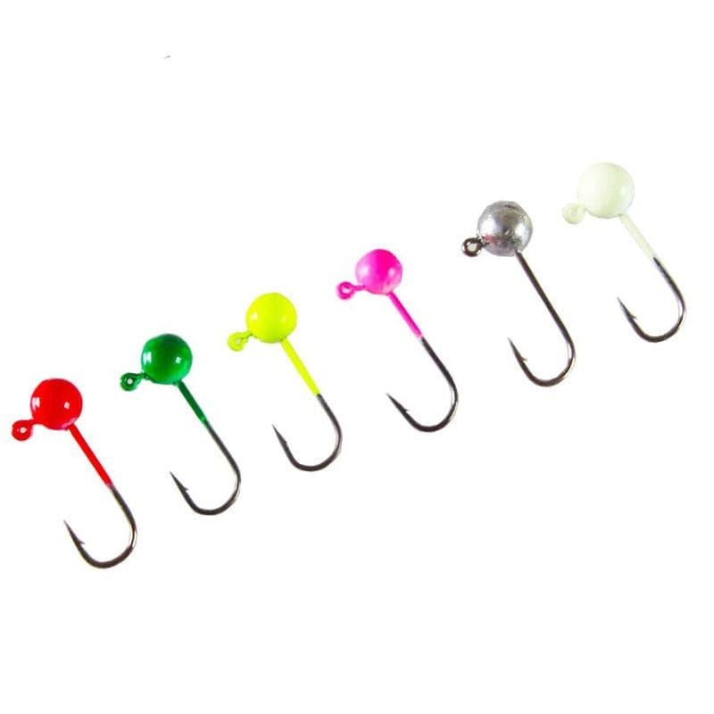 Dr.Fish 25pcs Fly Tying Jig Heads 1/32oz (1g) Chartreuse