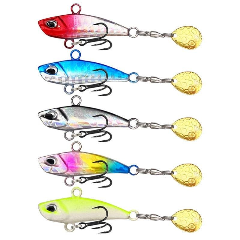Dr.Fish 2pcs Colorful Fishing Spoons Lures 7-20g 7g Red