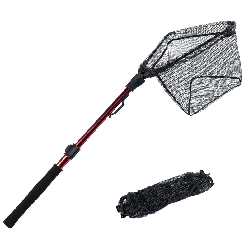 Dr.FIsh 3 Size Landing Net with Telescopic Pole Handle S