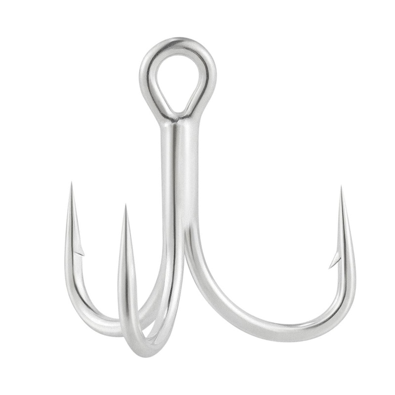 Dr.Fish 30pcs 4X Treble Hooks #8-#3/0 #8