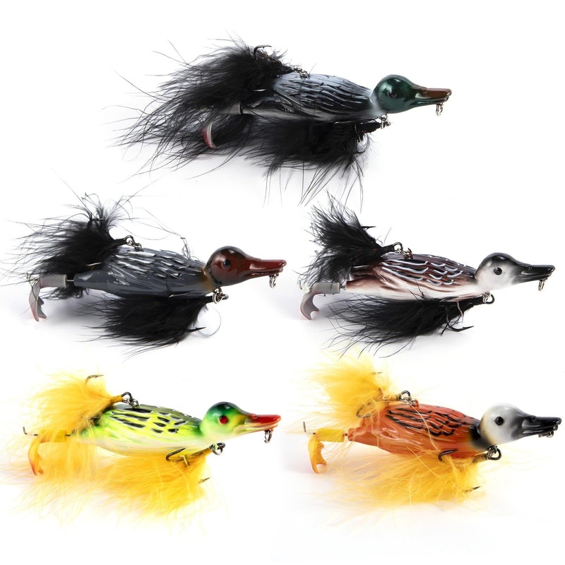 Dr.Fish 3D Duck Hard Bait  4.3” yellow