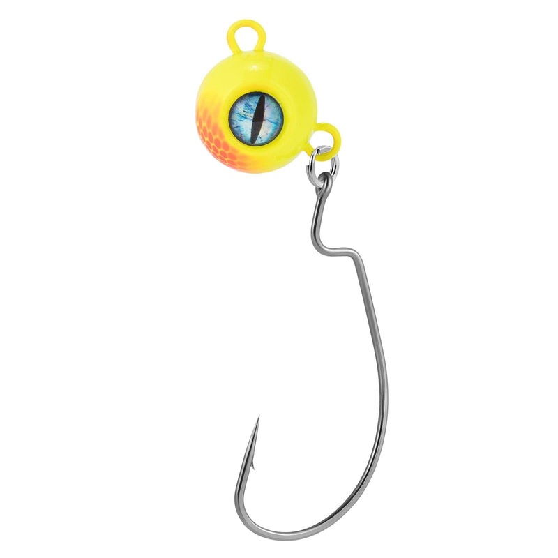 Dr.Fish 3pc 3D Big Eyes Saltwater Jig Head 1/2-1oz 1/2oz