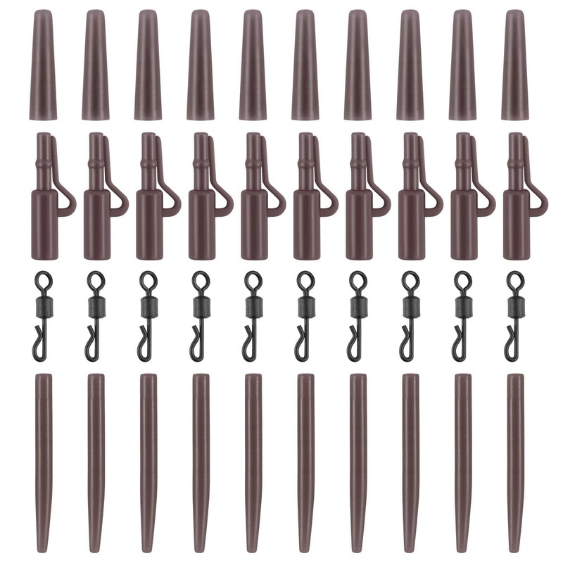Dr.Fish 40pcs Carp Fishing Rigs Making Kit Green