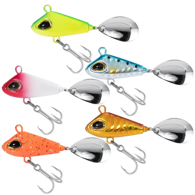 Dr.Fish 5pcs Jig Spinner Fishing Bait 6-22g 6g