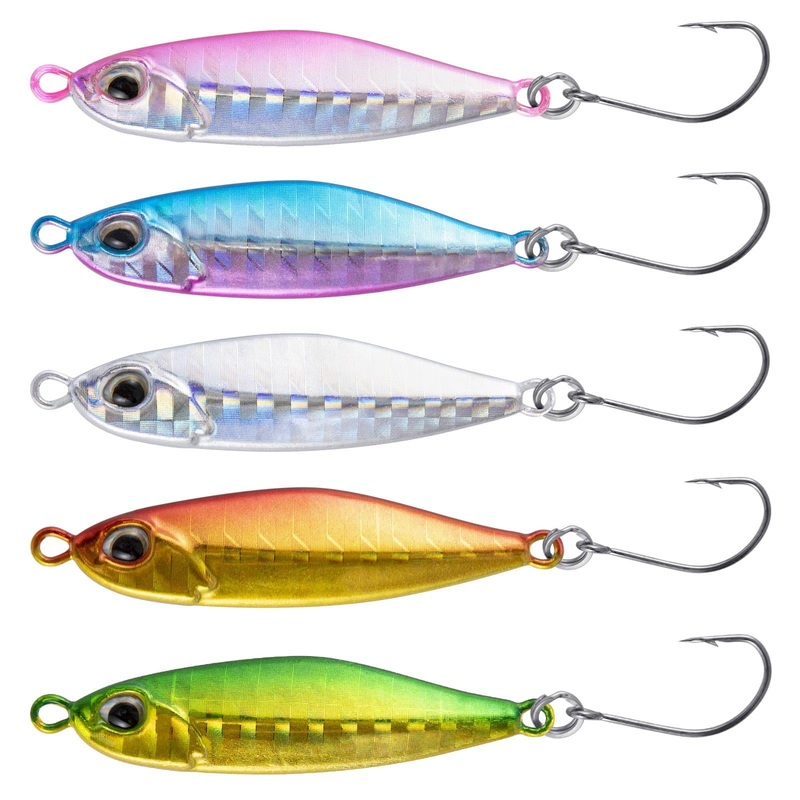Dr.Fish 5pcs Mini Fishing Spinner Lure 1.81”  0.38oz