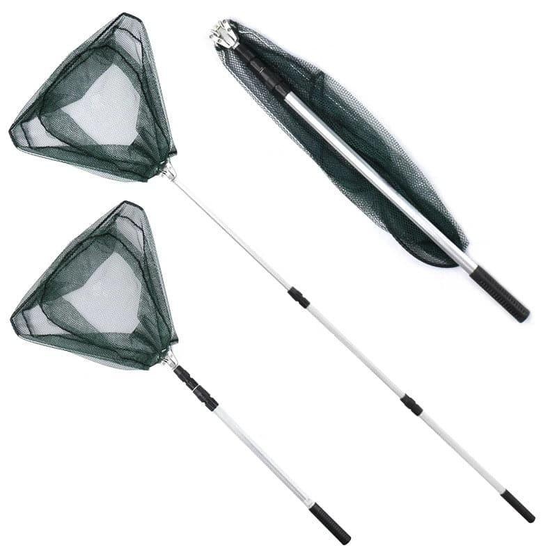 Dr.FIsh Foldable Fishing Landing Net for Bird Fish Catch 1.5-2.1M 1.5M