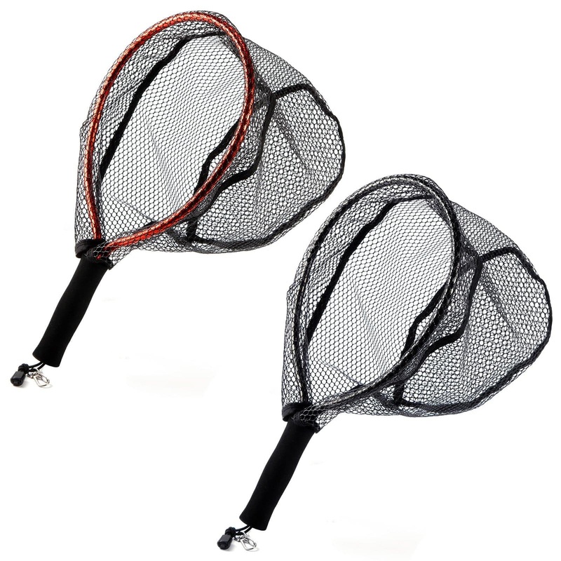 Dr.Fish Handle Landing Flying Fishing Net black