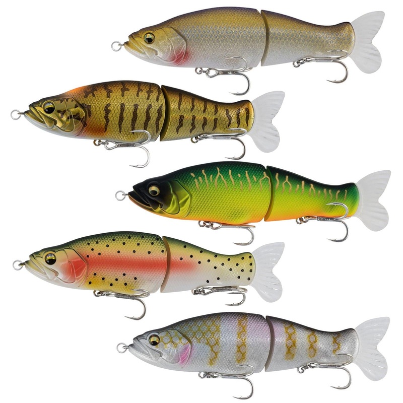 Dr.Fish  Jointed Swimbait Glide Lure 5.3”1oz Yellow black