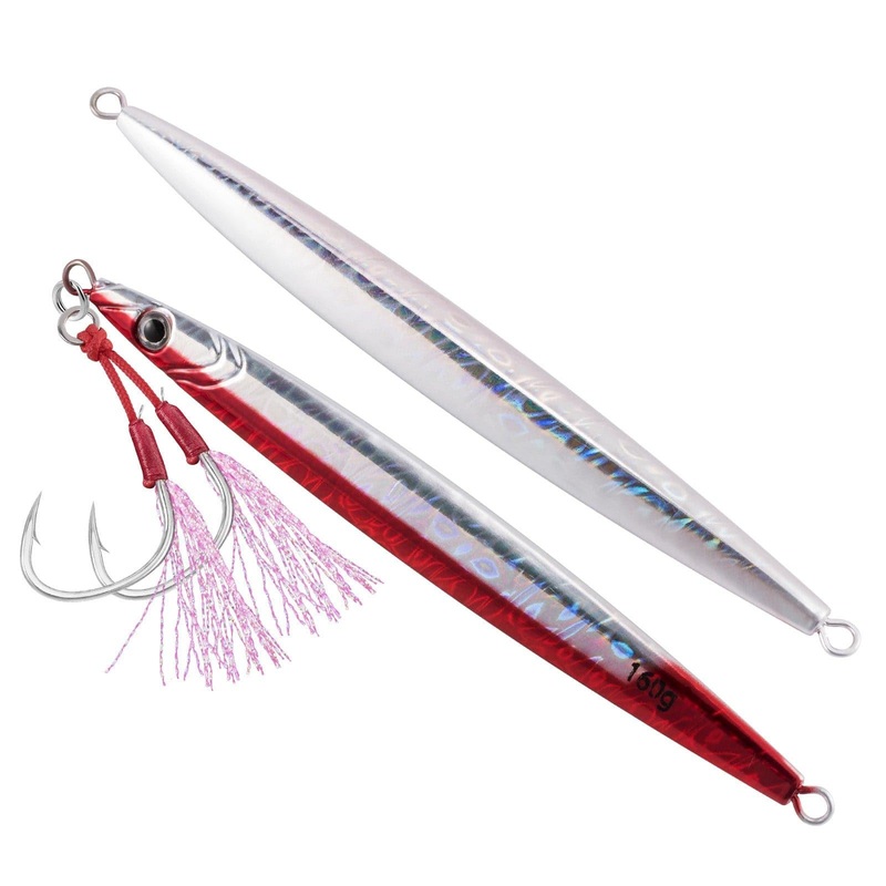 Dr.Fish Long Casting Metal Jigs 6.69 5.64oz red