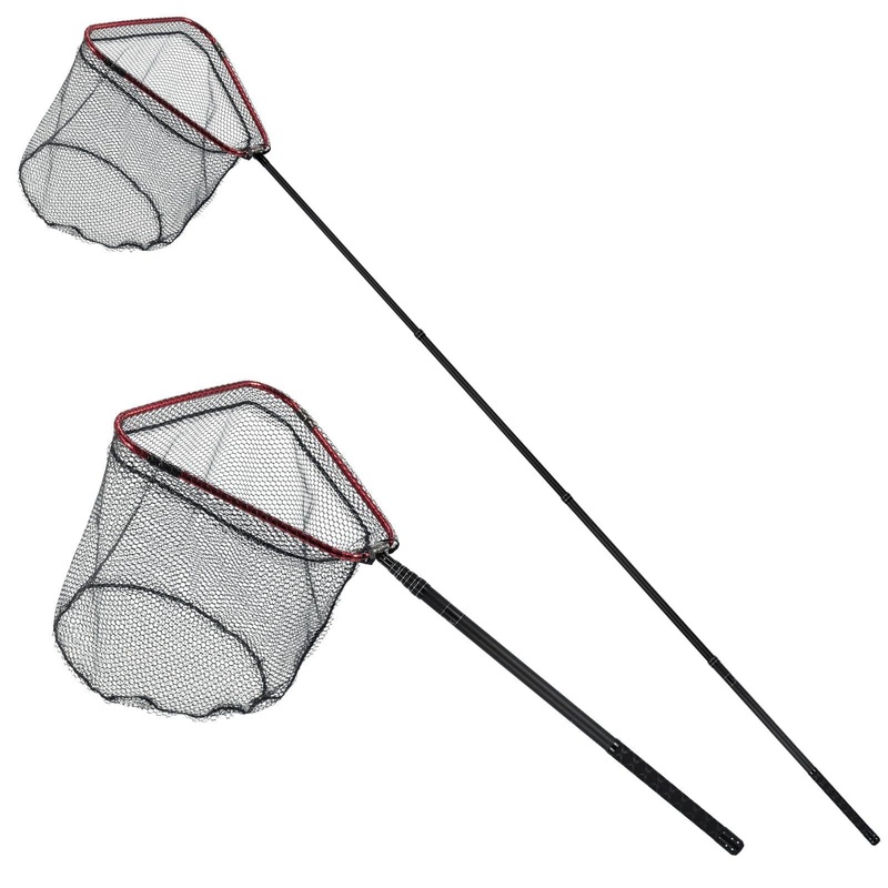 Dr.Fish Telescoping Long Handle Landing Net 8.6ft 9.8ft Handle Length:2.1-8.6ft    Net:15” Wide