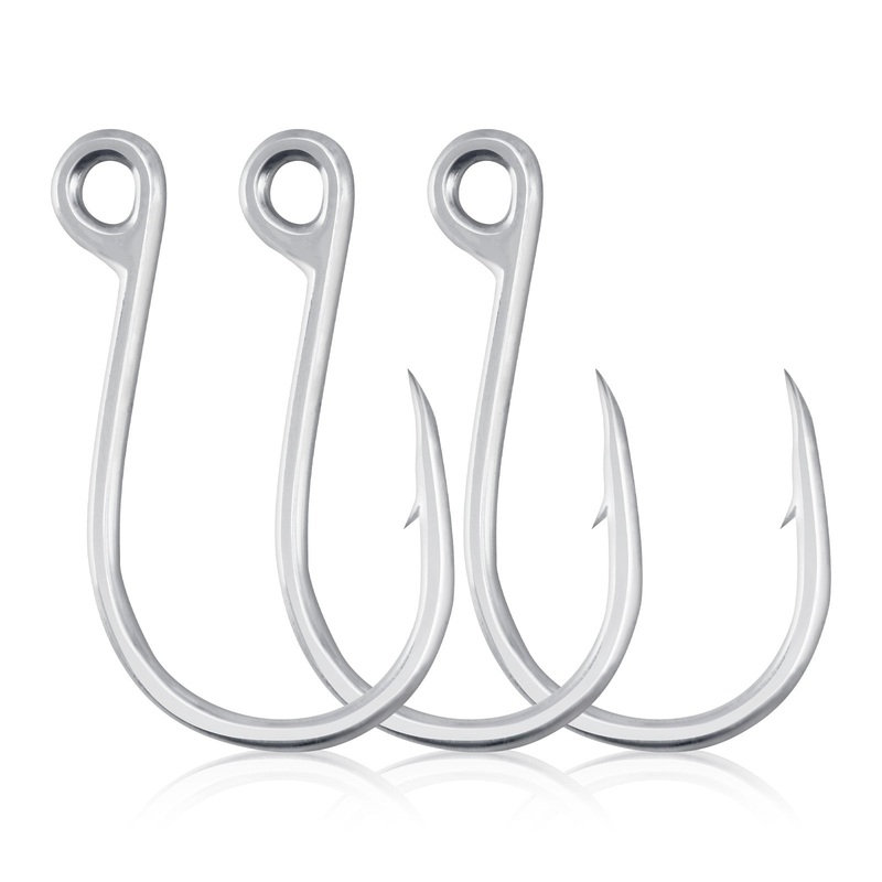 Dr.Fish 10-Pack Inline Single Hooks 2/0