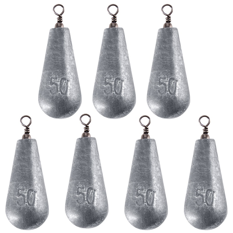 Dr.Fish 10pcs Fishing Pear Weight Sets 5g-100g 5g