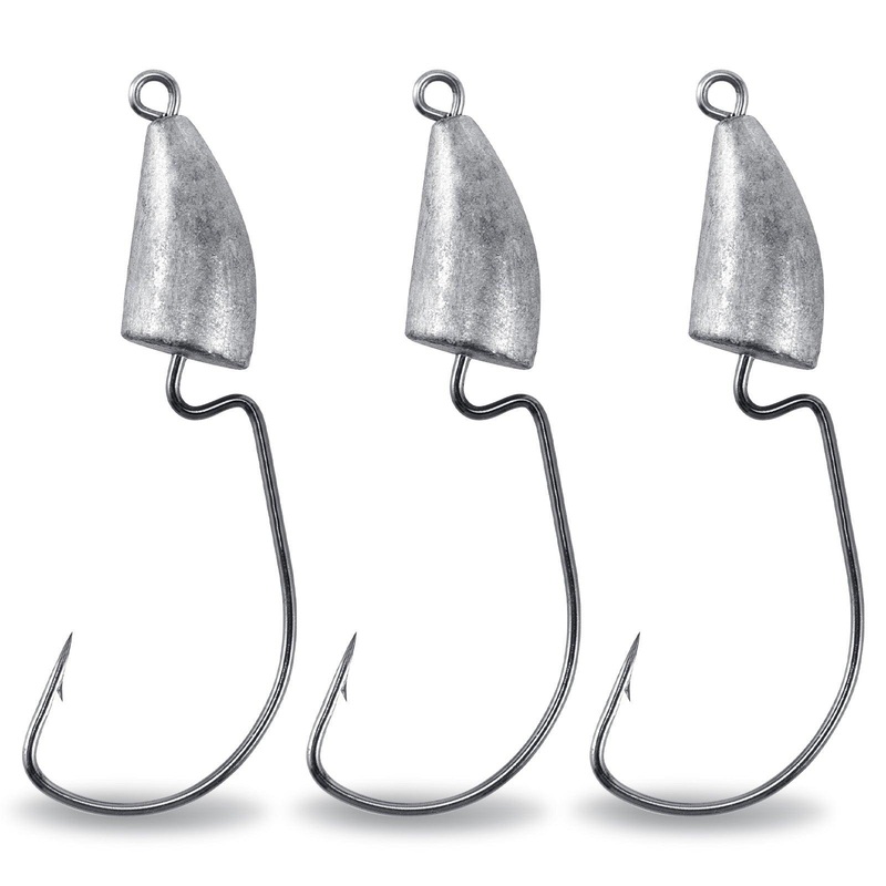 Dr.Fish 20pcs Weighted Swimbait Jigs  1/16-1/2oz 1/16oz