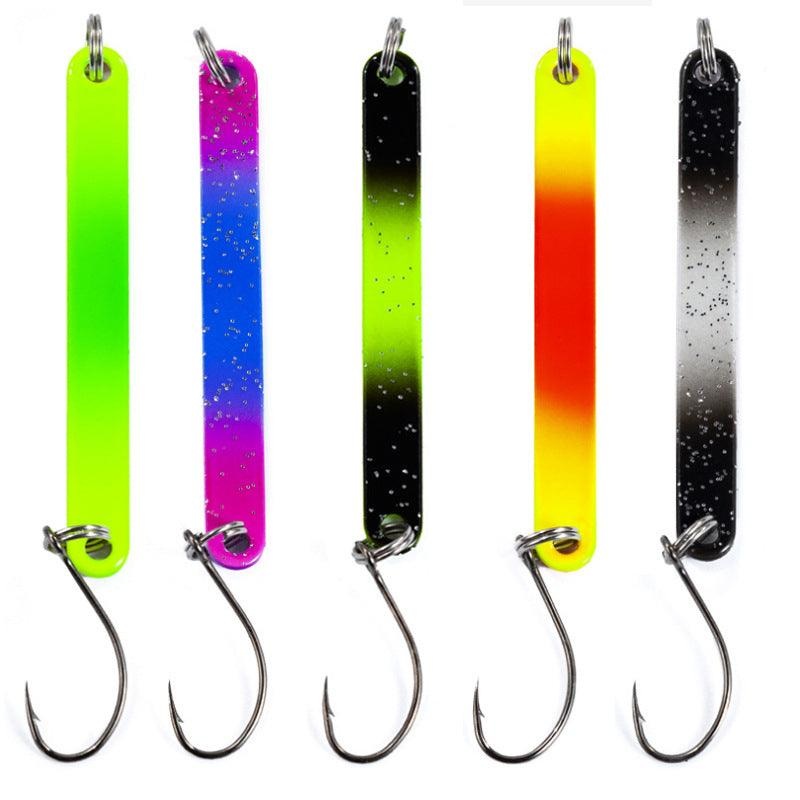 Dr.Fish 2pcs Colorful Long Strip Spoon Lures 2.5g 5cm 01